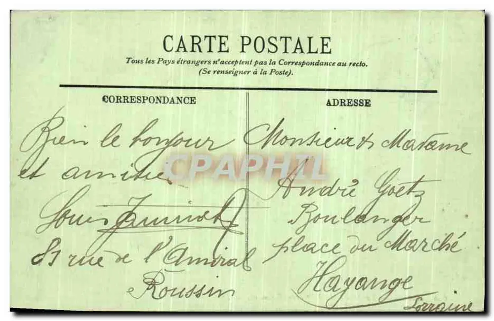 Paris — A Prefeitura do 15º Distrito — LL. — n° 636 - Verso
