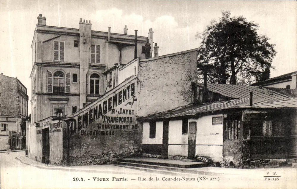 Rue de la Cour-des-Noues — Umzugsgesellschaft R. Jayet — Paris (20. Arrondissement) - Vorderseite