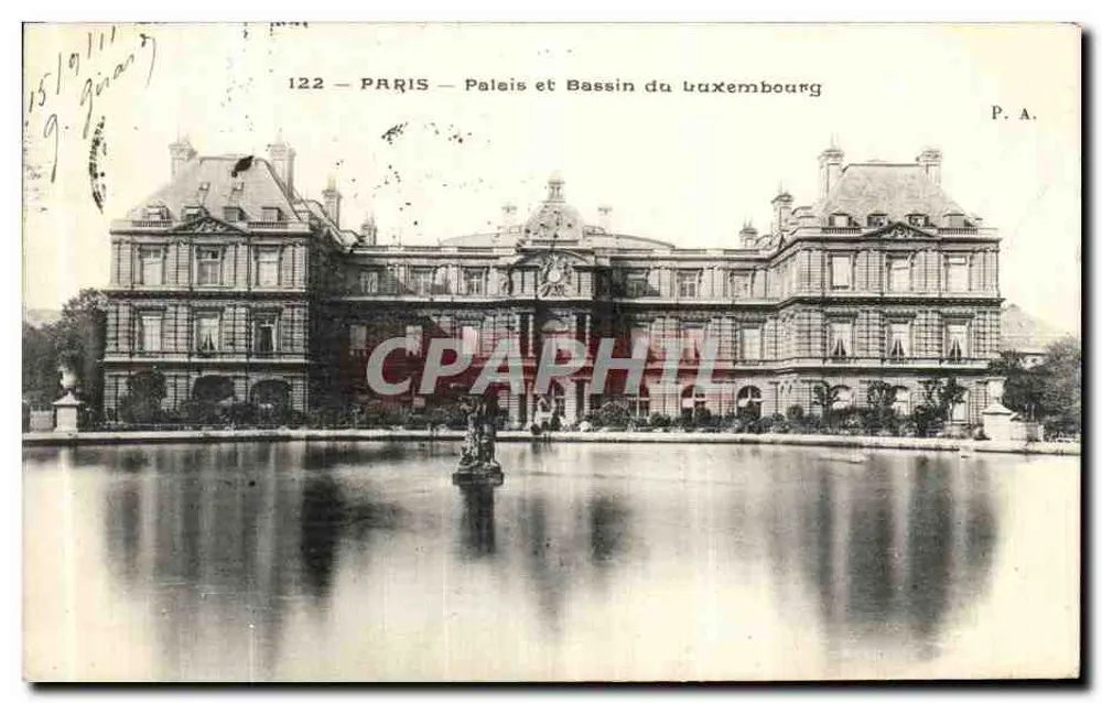 Paris — Palast und Bassin des Luxembourg — P.A. n°122 - Vorderseite