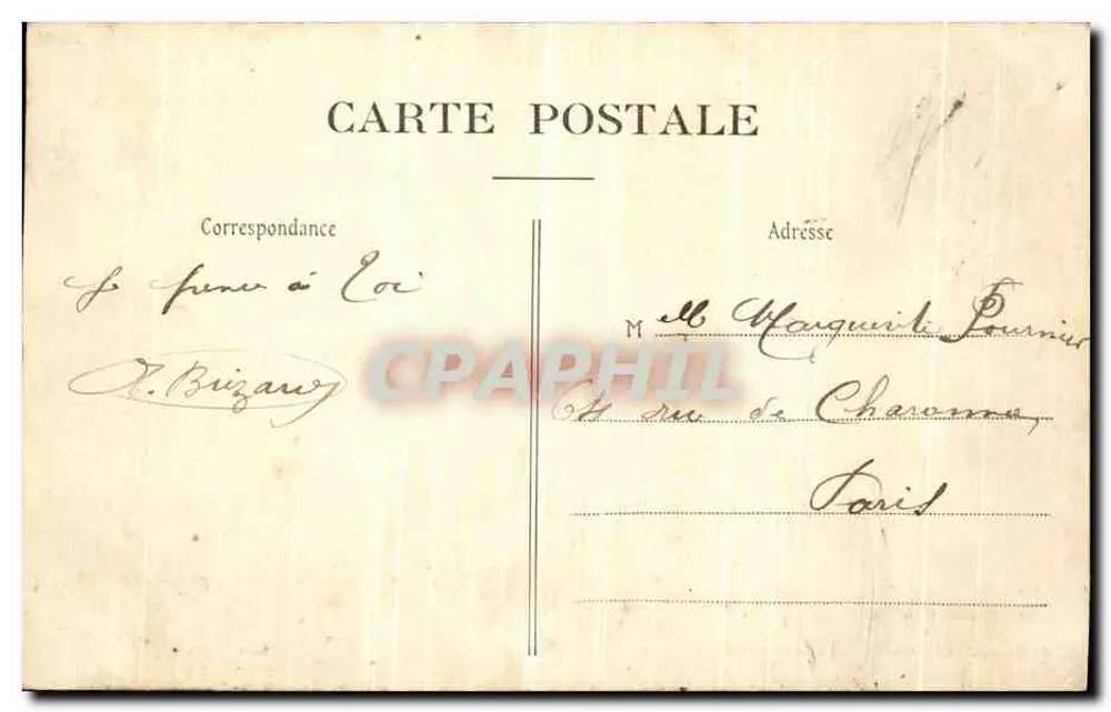Bois de Boulogne — A Grande Cascata — D. Marimuse, Paris - Verso