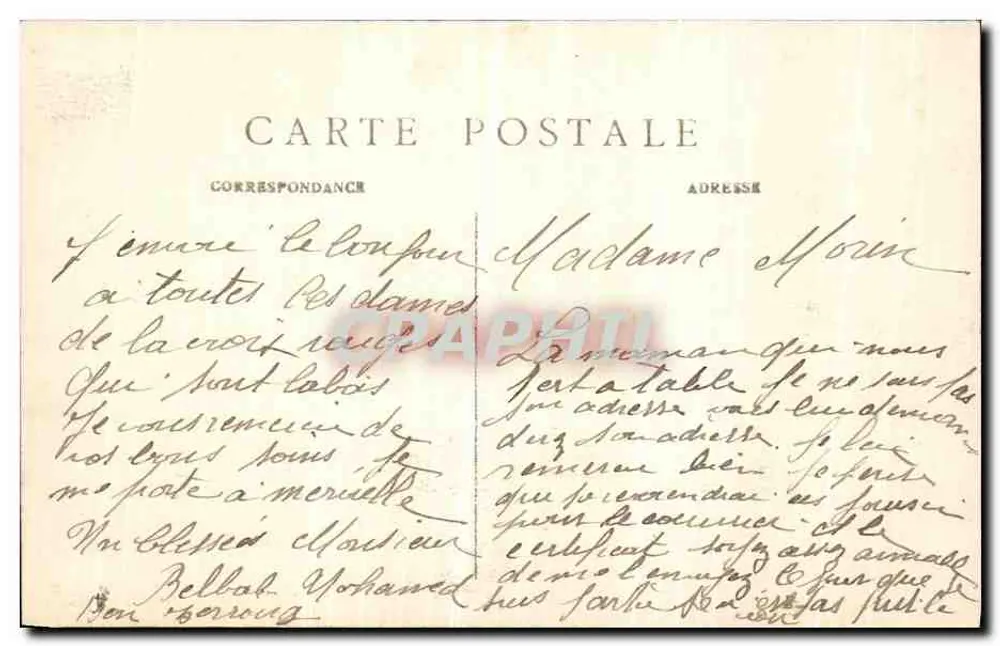 Paris — Der Pont d'Arcole und das Rathaus — M. J. — Nr. 531 - Rückseite