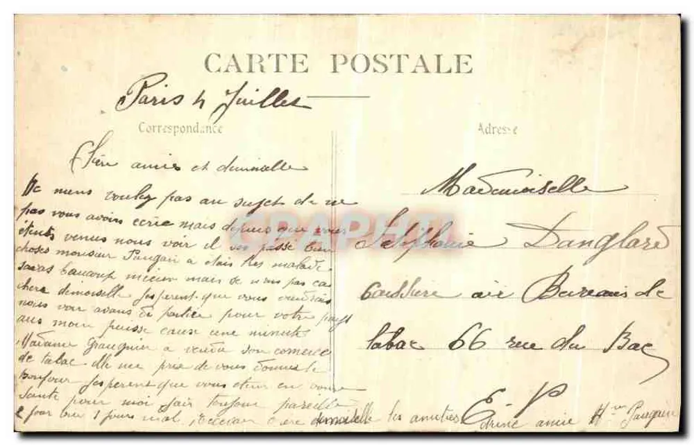 Paris – Panorama über die Seine, in Richtung Bahnhof Orleans — E. V. 8.8. PARIS - Rückseite