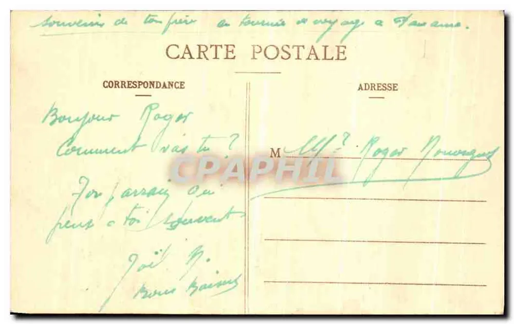 Paris - O Panteão — vista da fachada e do dômen, editor não identificado - Verso