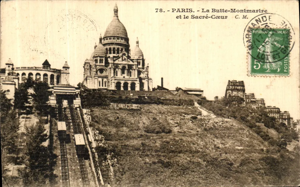 Paris - La Butte-Montmartre und der Sacré-Cœur — C.M. Nr. 78 - Vorderseite
