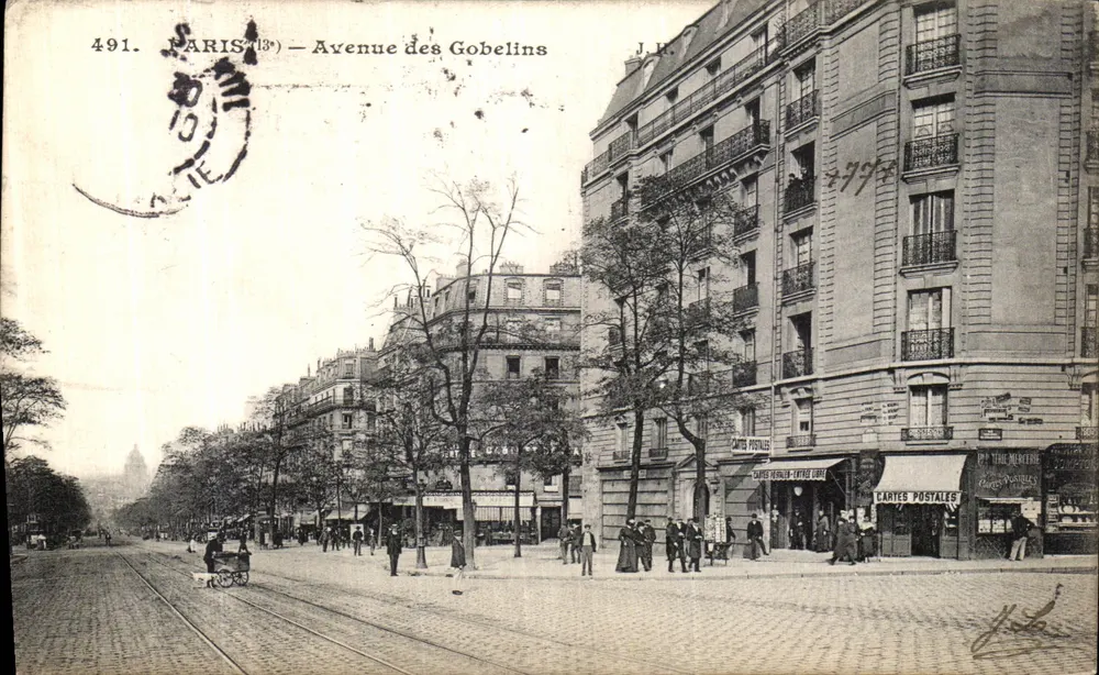 Parijs (13e) — Avenue des Gobelins — J.H. uitgever, n° 491 - Voorkant