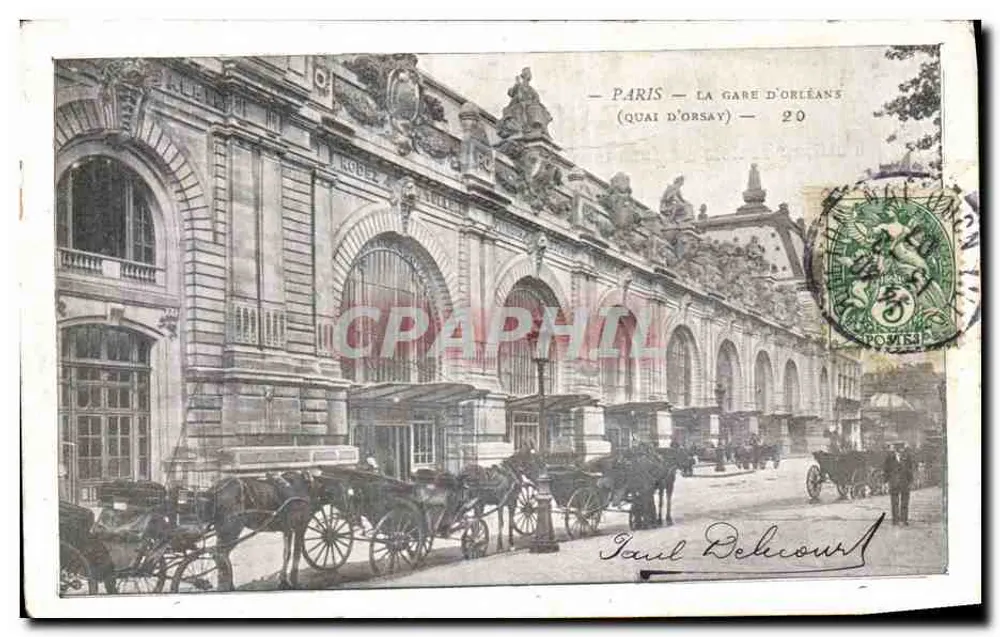Paris — A Estação de Orleães (Quai d'Orsay) — Paul Delécout - Frente
