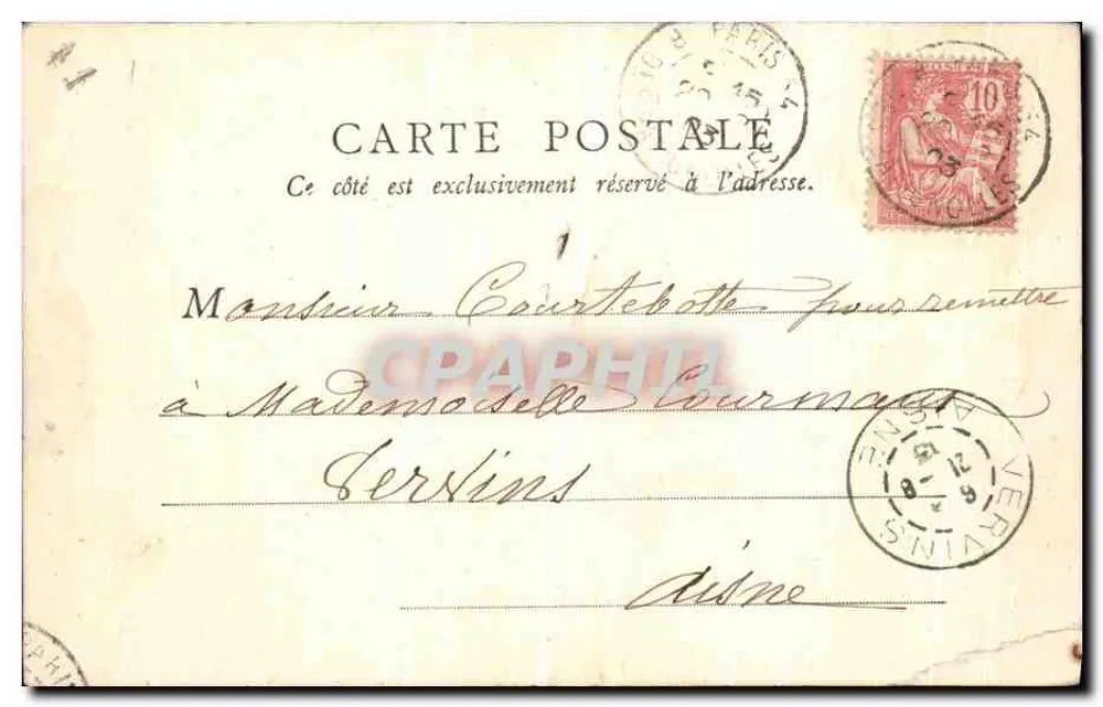 Gare Saint-Lazare — Cour de Rome — éditeur B.E., Paris - Rückseite