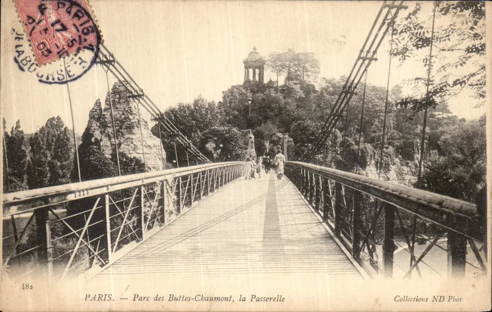 PARIS — Parc des Buttes-Chaumont, la Passerelle — Collections ND Phot - Vorderseite