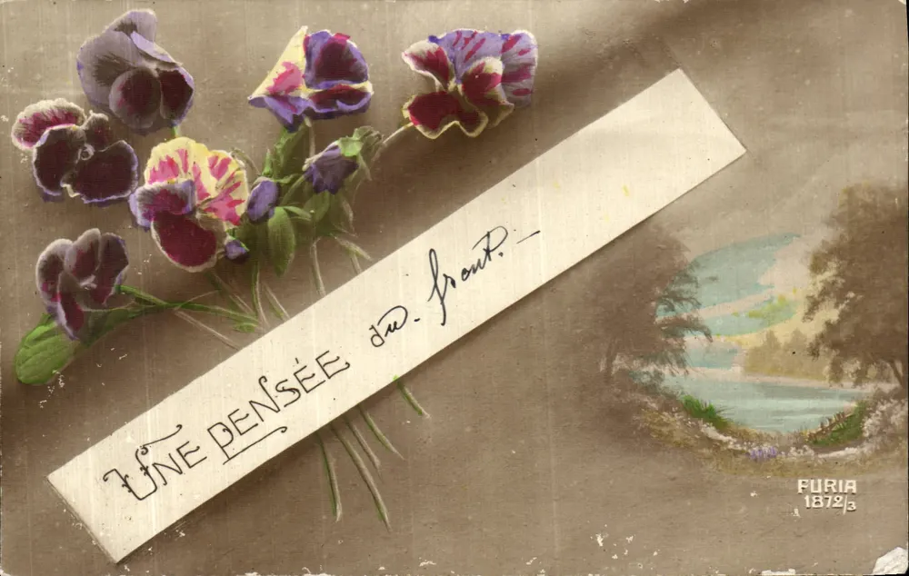 Flores de pensamento — Páscoa 1872 — Furia 1872 - Frente