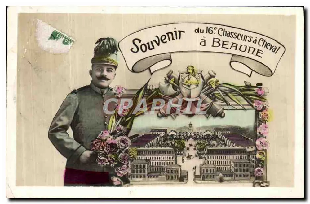 Soldat du 16e Chasseurs à Cheval — Souvenir à Beaune — éditeur anonyme - Vorderseite