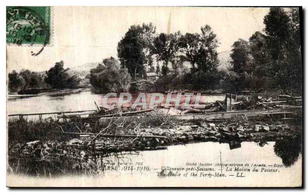 Villeneuve-près-Sossons — Das Haus des Schiffer — Fotosektion der Armee, Nr. 702 - Vorderseite