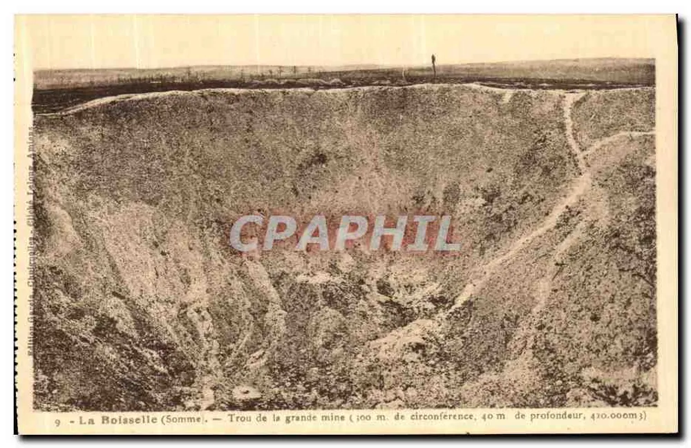La Rolasselle (Somme) — Der große Bergbau-Schacht — Verlag: Châteliers & Pillet, Nr. 9 - Vorderseite