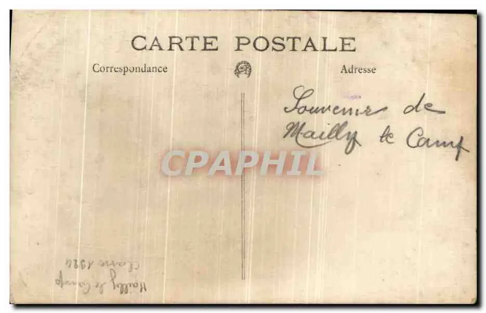 Camp Mailly — Klasse 1924 — Verlag unbekannt - Rückseite