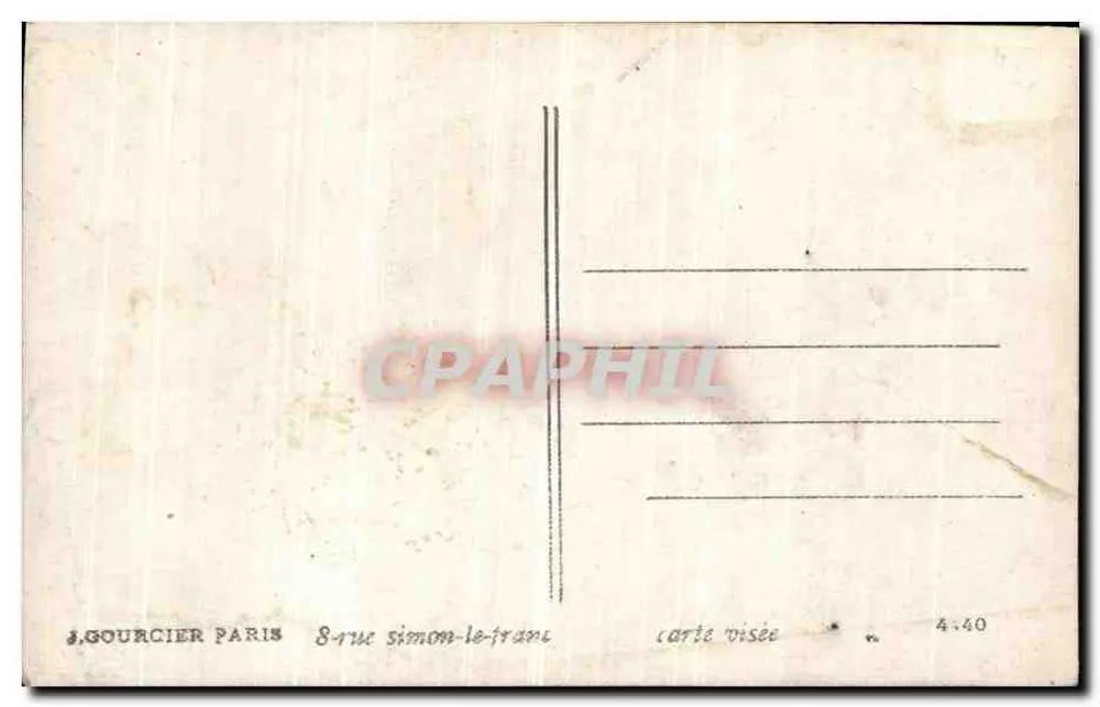 Soldat vor dem 75-mm-Granatwerfer — Verlag CIRCLO, n° 4440 - Rückseite