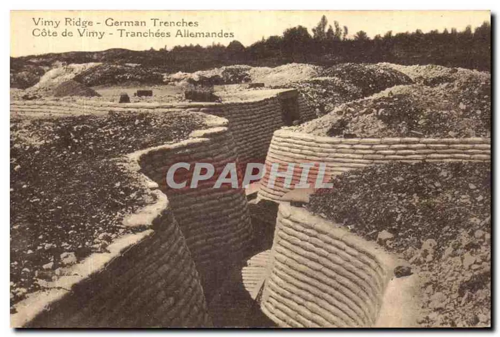 Vimy Ridge - Deutsche Schützengräben — Vimy Ridge - Deutsche Schützengräben — Verlag unbekannt - Vorderseite