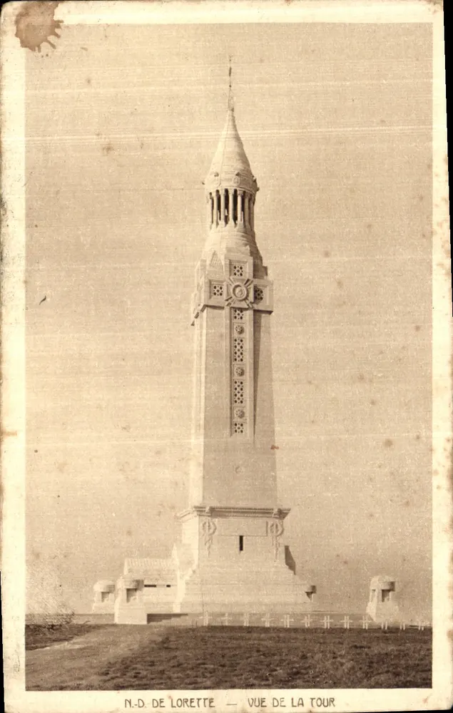 N.-D. de Lorette — Vue de la tour — Imp. Dornach & Cie - Recto