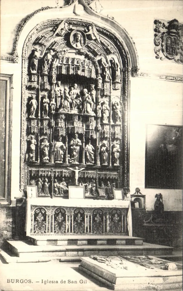 Burgos — Igreja de San Gil — editor não identificado, número de série não visível - Frente
