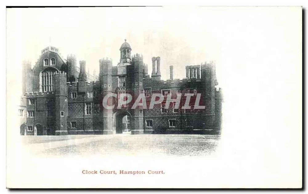 Clock Court, Hampton Court — vista arquitetônica — editor não identificado - Frente
