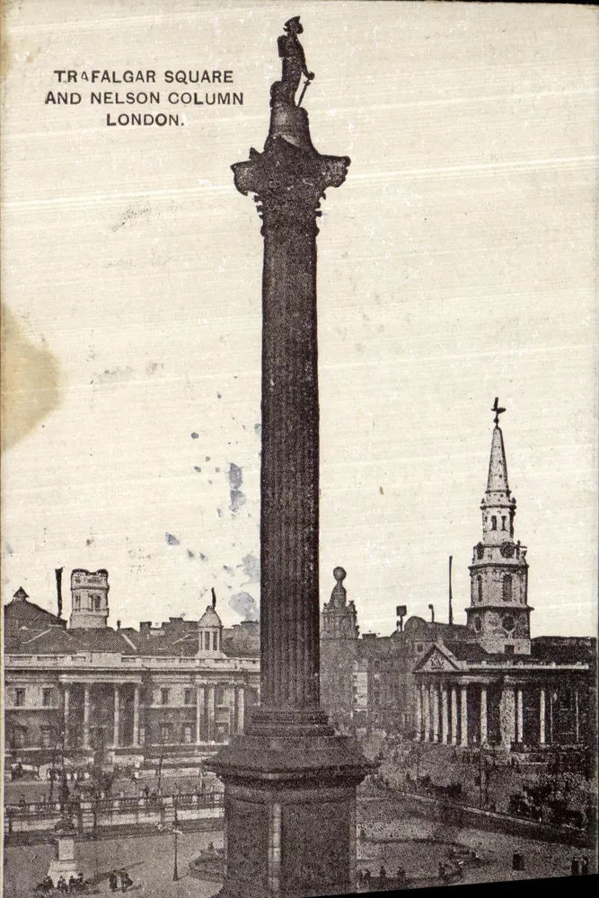 Praça de Trafalgar e coluna de Nelson — Londres - Frente