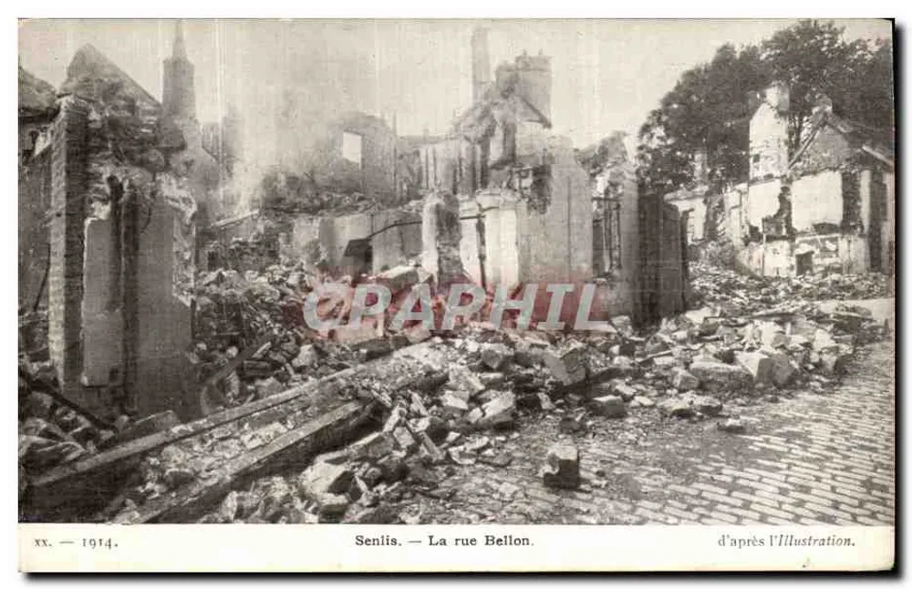 Senlis — A rua Bellon — segundo a Illustration - Frente