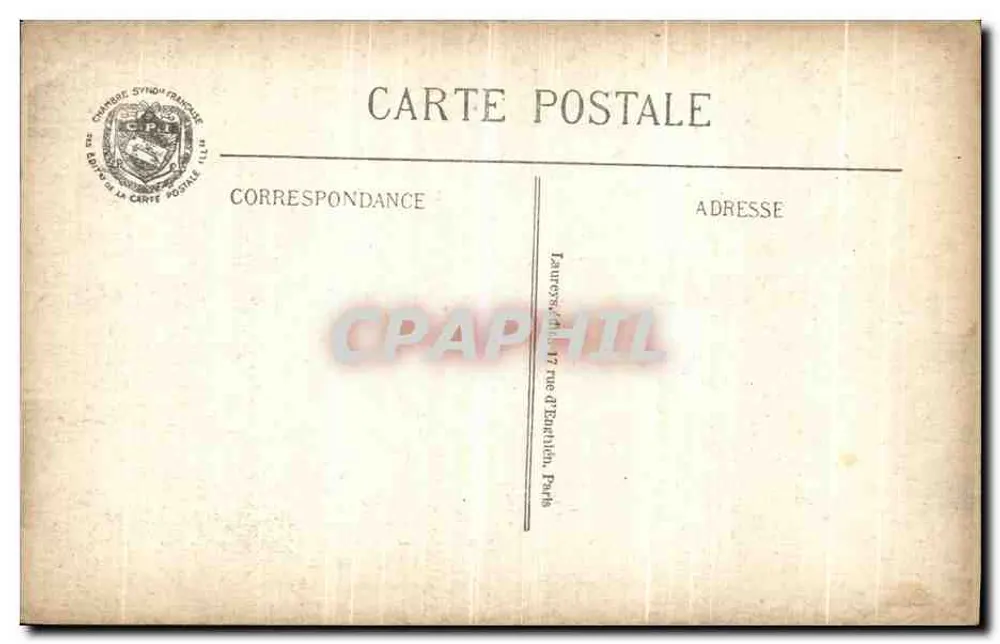 Arras — Ein Eckschloss der Stadt — éditeur C.P.I. n° 579 - Rückseite