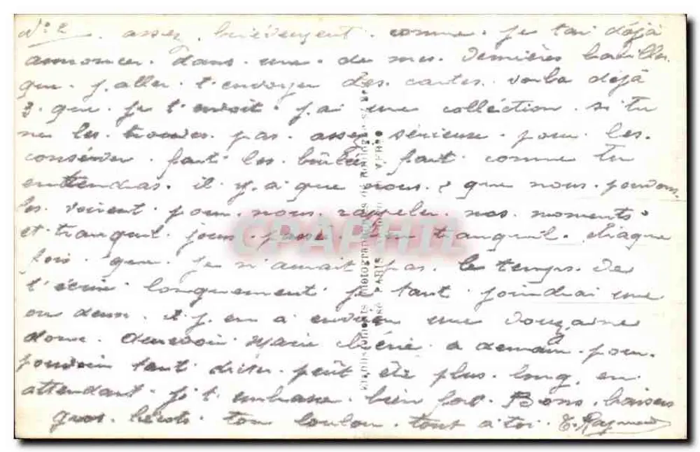 Soldat und Frau im Arm — sentimentale Ansichtskarte — Serie DIX - Rückseite