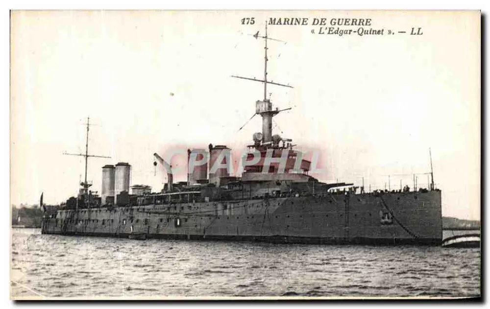 O Edgar-Quinet — Marinha de Guerra — LL — n° 175 - Frente