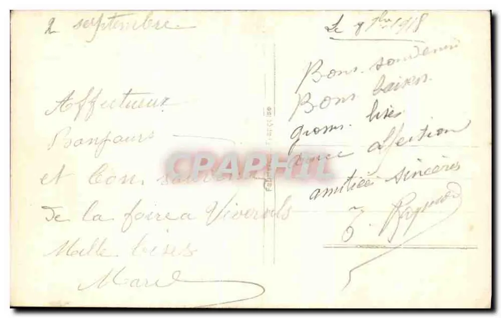 Menina com pássaros — Soldado em uniforme — REX 819 - Verso