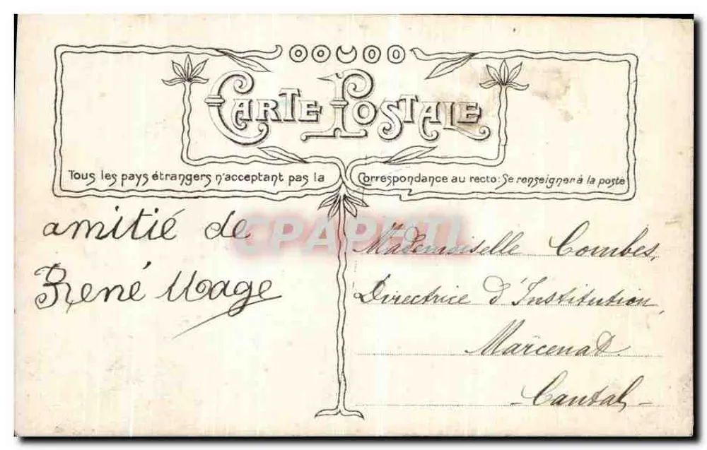 Die Hoffnung — Für Frankreich — Sescav Fotografie-Nr. 3394 - Rückseite