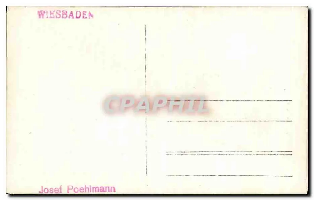 La Revue des Tirailleurs — Wiesbaden — Josef Poehlmann - Rückseite