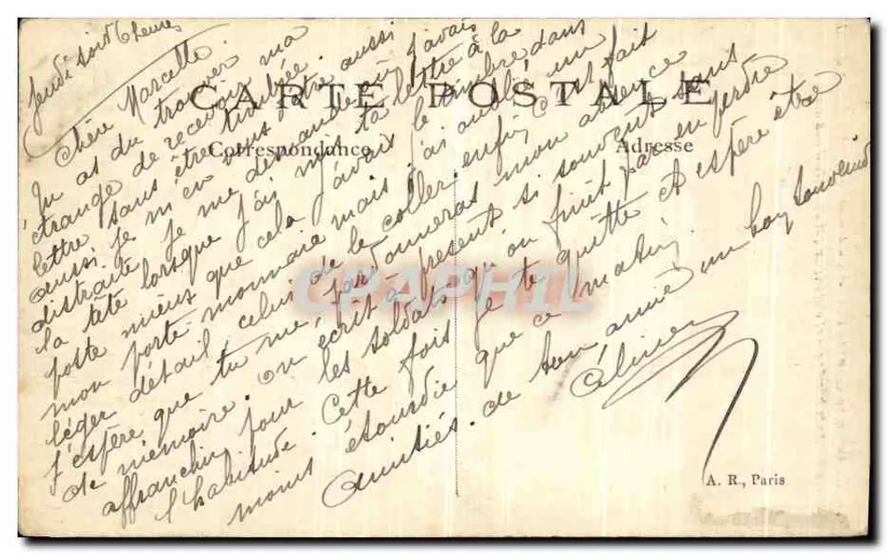 Bassée (P.-de-C.) — Ansicht nach den Schlachten des Großen Krieges 1914-15 — A. R. - Rückseite