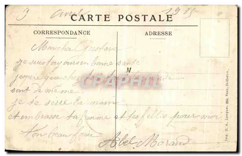 Mont-Saint-Éloi — Façade sud des tours de l'ancienne abbaye détruite — Édit. Charles Ledieu, Arras, N°8 - Verso