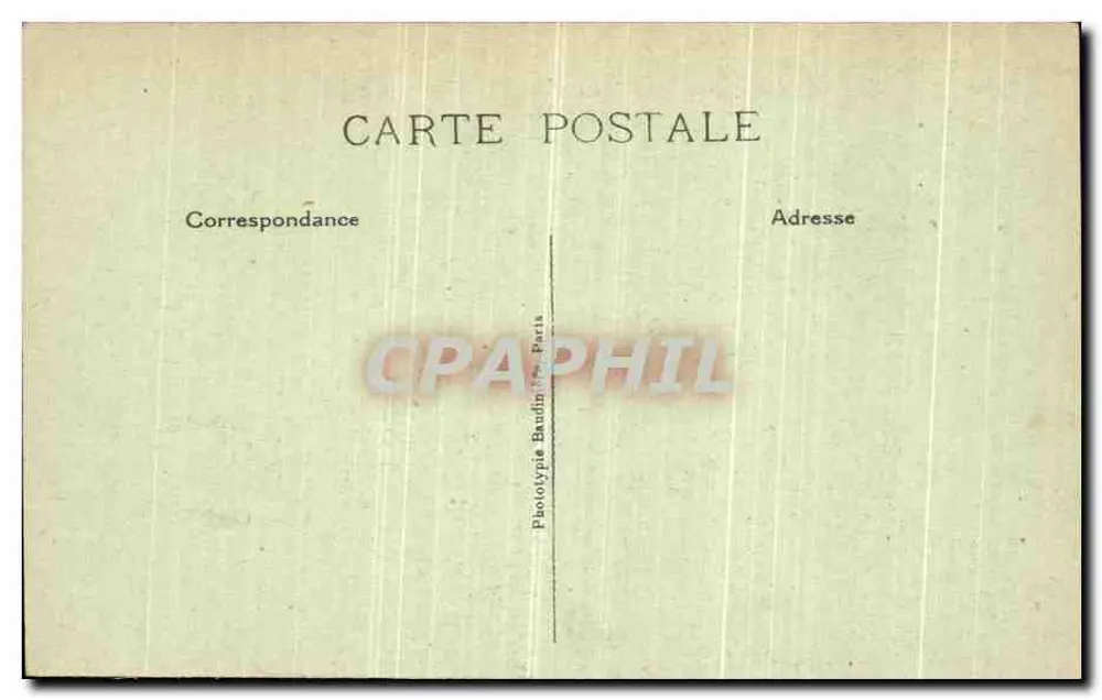 Péronne — Ruínas após a guerra — Fototipia Badin - Paris - Verso