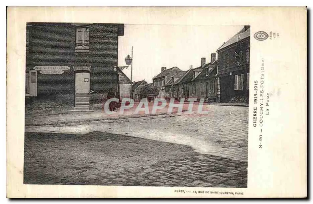 Couchy-les-Pots (Oise) — Rue de Saint-Quentin — Huret, 15, rue de Saint-Quentin, Paris - Frente