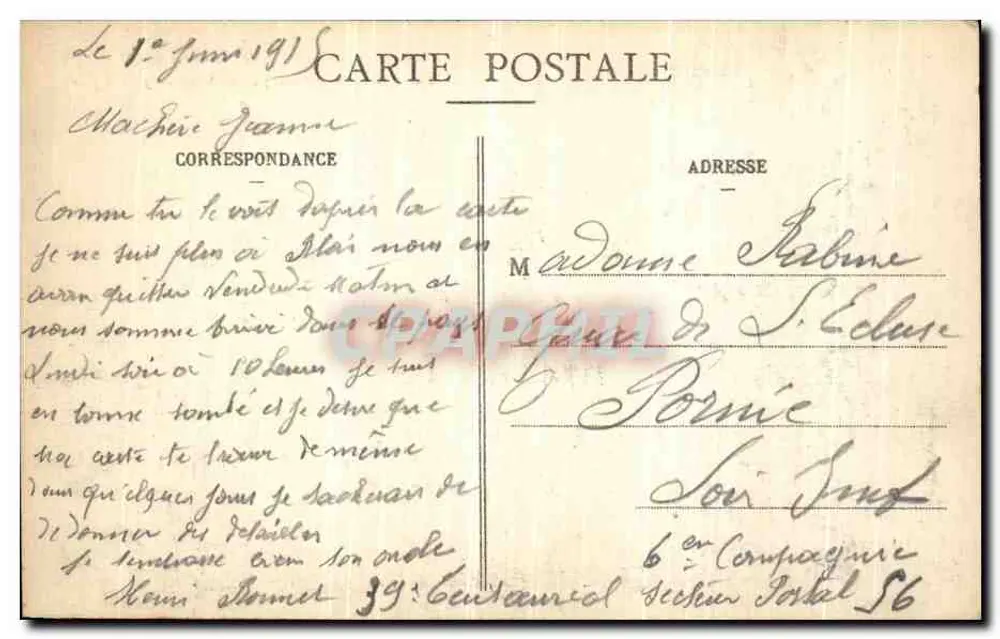 Baccarat - La iglesia bombardeada por los alemanes - La guerra en Lorena en 1914-1915 - Reverso