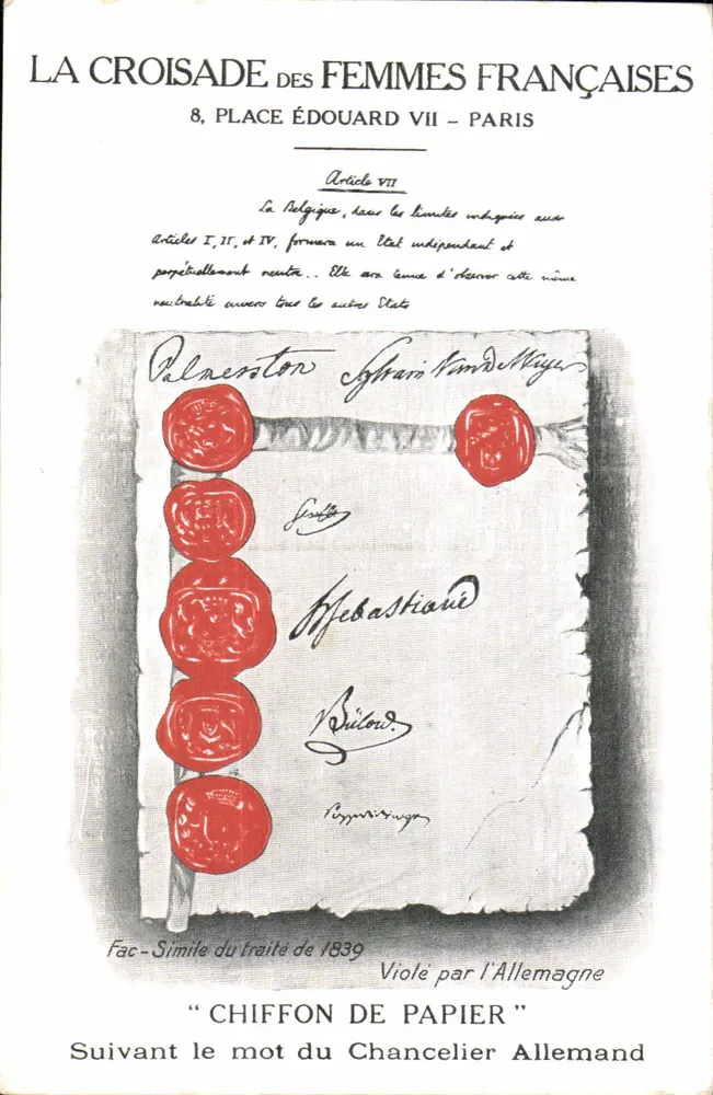 Die Französische Frauenkampagne — Artikel VII — Verlag: 8, Place Édouard VII - Paris - Vorderseite