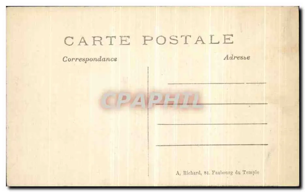 Kolonne marokkanischer Spahis, die durch den Wald von Compiègne ziehen — A.R. 195 - Rückseite