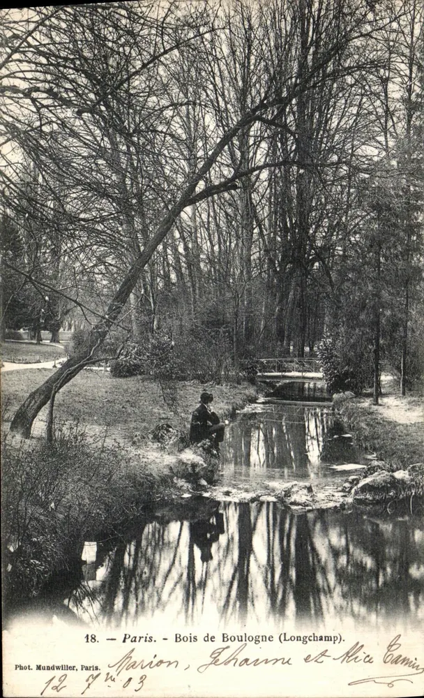 Bois de Boulogne (Longchamp) — Paris — Fot. Mundwiller, n°18 - Frente