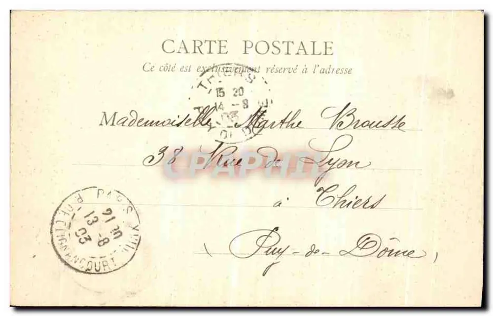 Avenida dos Campos Elísios — Paris — editor B.F. Paris, n°30 - Verso