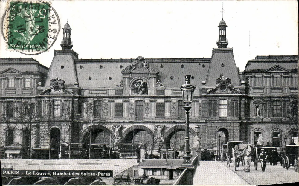 PARIS - Der Louvre, Guichet des Saints-Pères — Verlag P. Julliard & Cie - Vorderseite