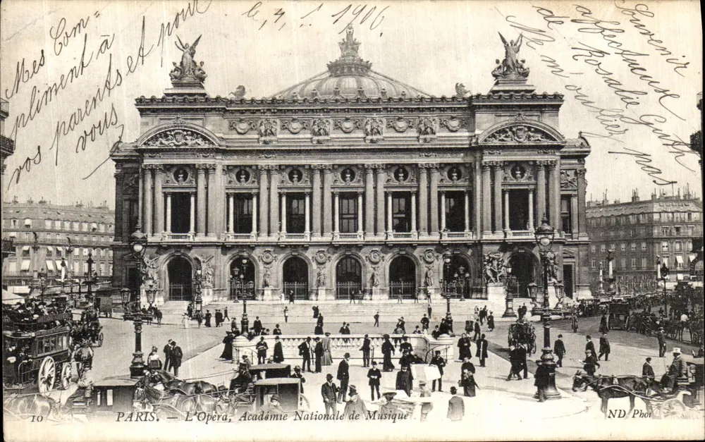 PARIS — Das Opernhaus, Nationale Akademie der Musik — ND. Fotografie - Vorderseite