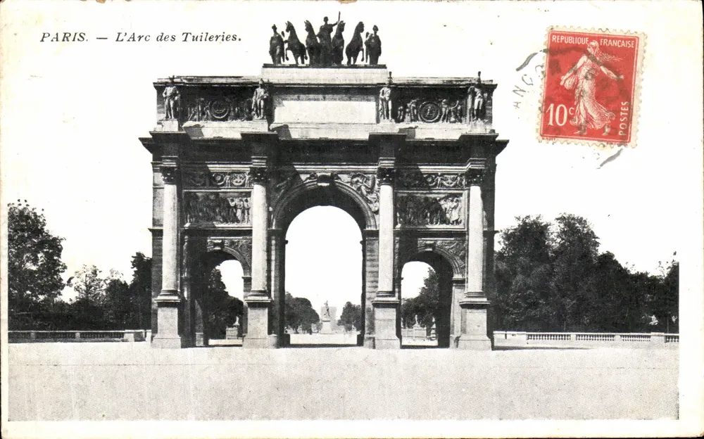 Paris — O Arco das Túliers — editor desconhecido - Frente