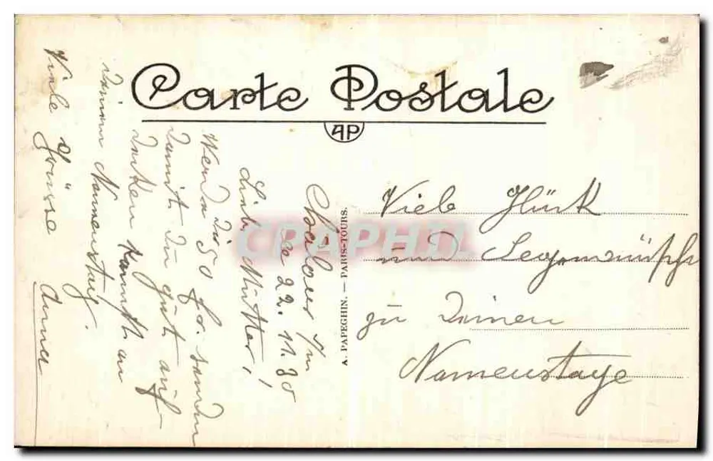 Paris — Lembrança afetuosa — P. Violette, editor AP - Verso