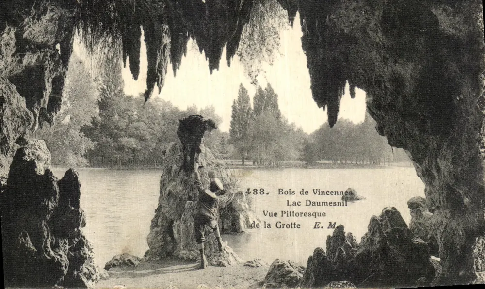 Bois de Vincennes — Ansicht der Höhle Daumesnil — E. M. n° 488 - Vorderseite