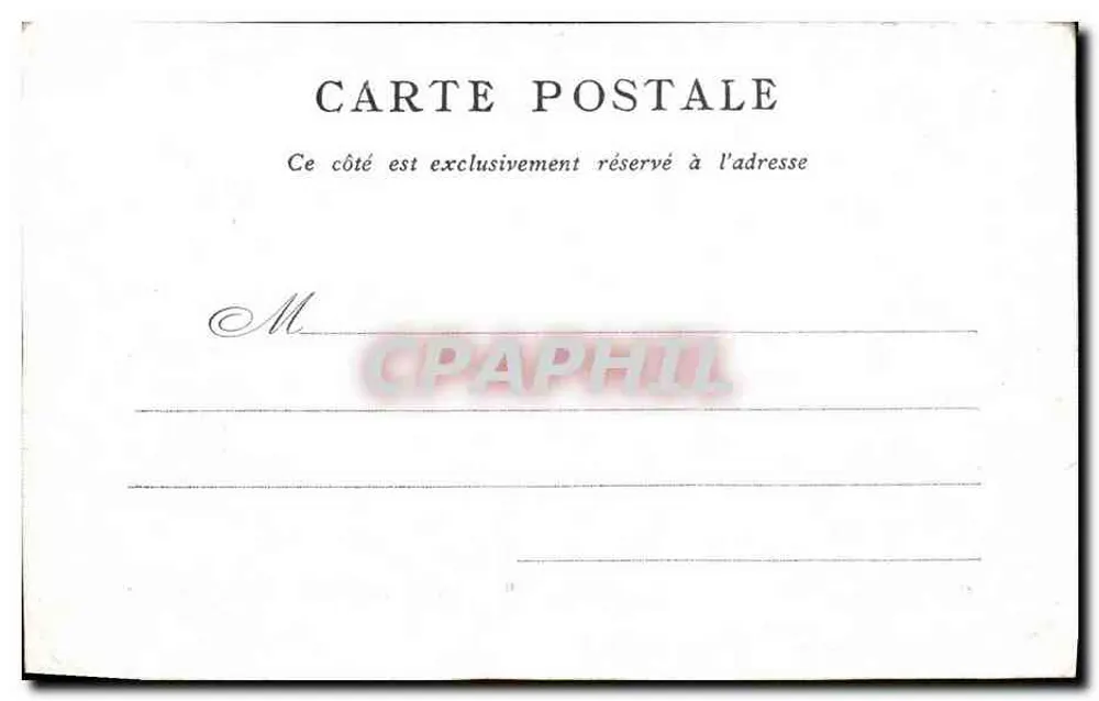Palácio de Justiça — Paris — Editado pelo Bon Marché - Verso
