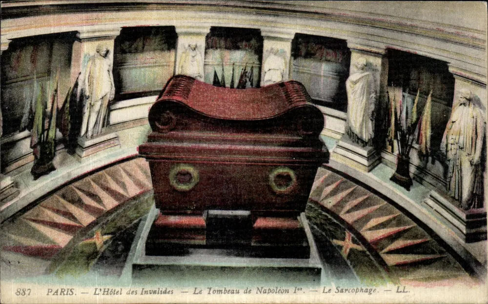 Paris — Das Hôtel des Invalides — Das Grab von Napoleon I — Der Sarg — LL. — N° 887 - Vorderseite