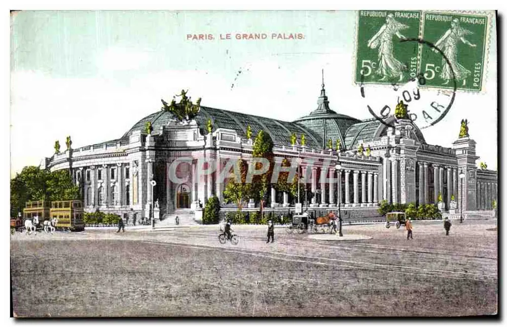 Paris, O Grande Palácio — vista panorâmica — editor não visível, número de série ilegível - Frente