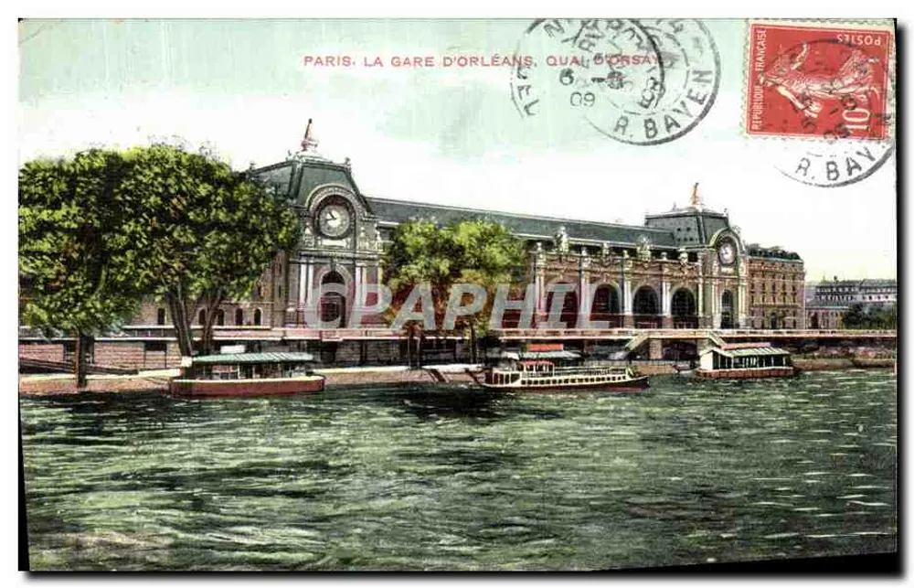 Paris, Gare d'Orléans, Quai d'Orsay — Verlag A. Baven, Seriennummer nicht sichtbar - Vorderseite