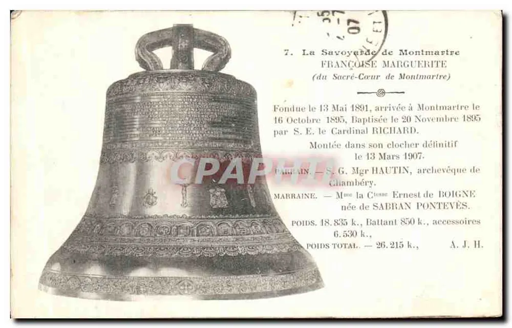 Die Savoyardin von Montmartre — französische Glocke — Verleger nicht sichtbar - Vorderseite