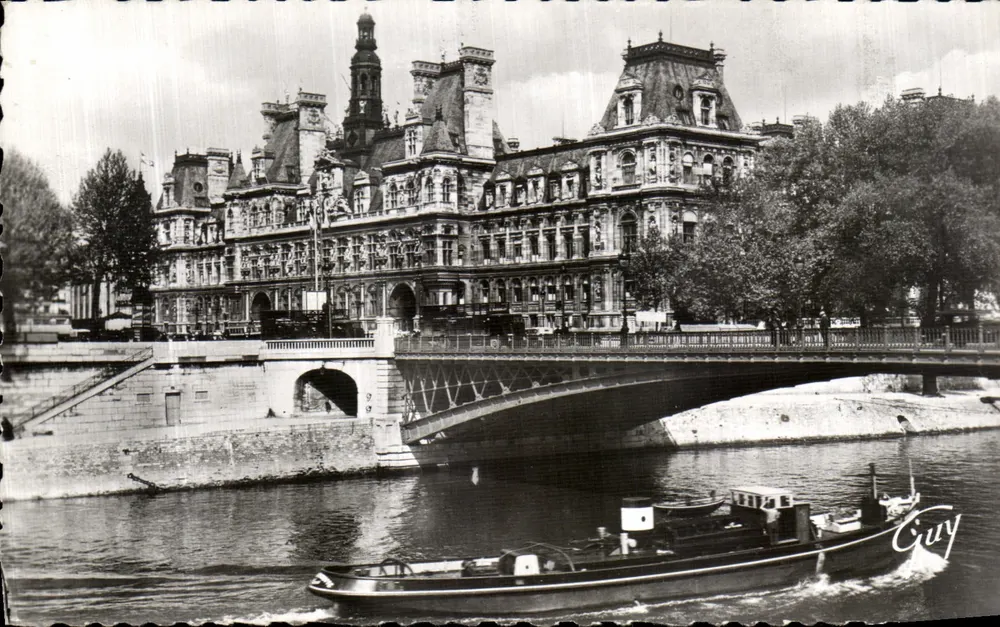 Stadthaus und Brücke Arcole — Paris — Edition GUY - Vorderseite